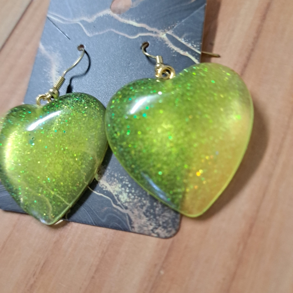 Yellow harts earrings 💛